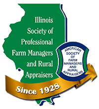 Illinois Society of Professioanl Farm Managers and Rural Appaisers anniversary logo